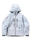 And Wander Shield Printed Waterproof Jacket In White