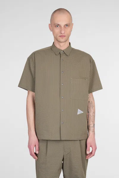 And Wander Shirt In Green Polyester