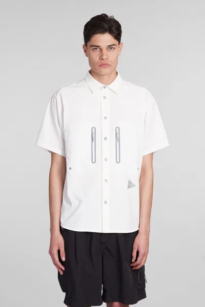 AND WANDER SHIRT IN WHITE POLYESTER