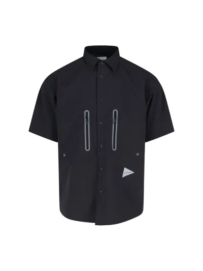 And Wander Technical Shirt In Black