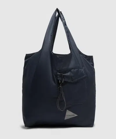 And Wander Shopping Pocket Bag In Black