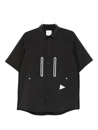 And Wander Short-sleeve Shirt In Black