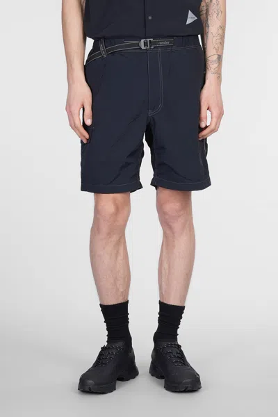 And Wander Shorts In Black Nylon