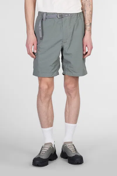 And Wander Shorts In Green Nylon