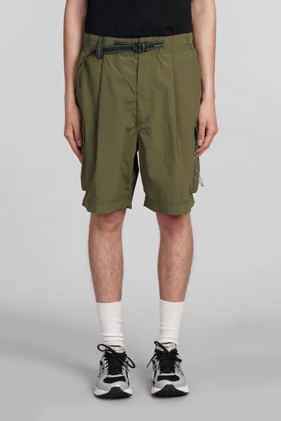 And Wander Shorts In Green Polyester In Khaki