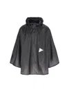 And Wander Sil Poncho In Black