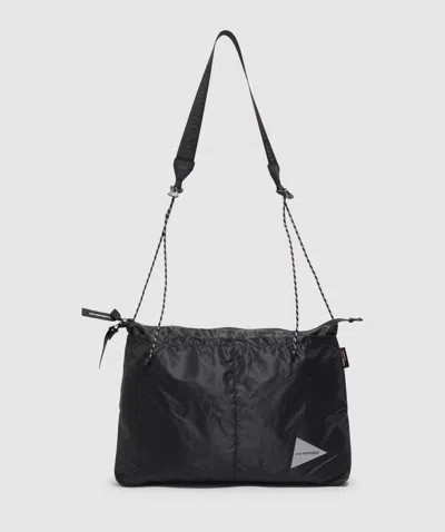 And Wander Sil Sacoche Bag In Charcoal