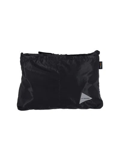 And Wander "sil Sacoche" Crossbody Bag In Black  