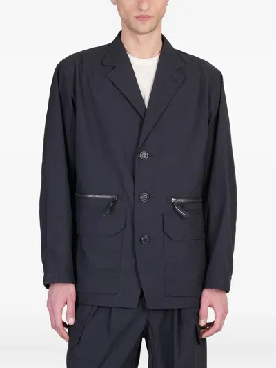 And Wander Single-breasted Blazer In Black