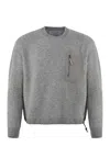 And Wander 63 Shetland Wool Sweater In Grey