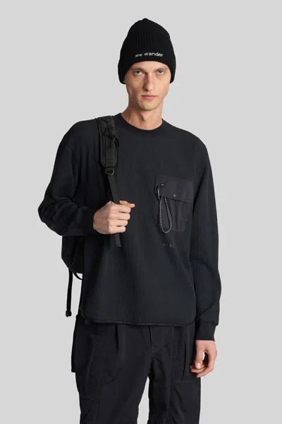 And Wander Sweatshirt In Black