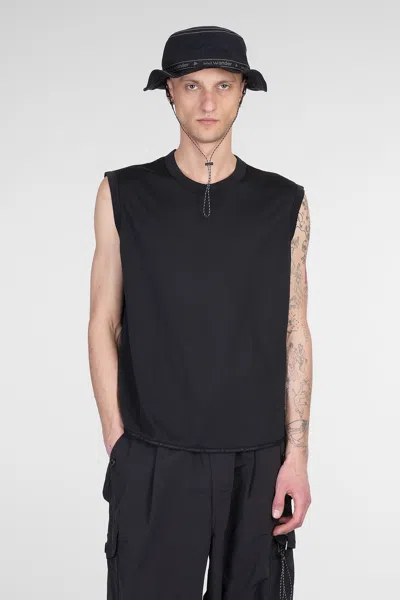 And Wander Tank Top In Black Wool