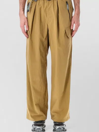 And Wander Technical Cargo Trousers Relaxed Fit In Nude