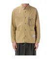 And Wander Technical Shirt Jacket In Neutral