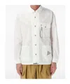And Wander Technical Shirt Jacket In White