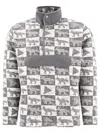 And Wander Textured Checkered Crewneck Sweatshirt In Gray