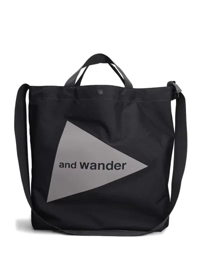 And Wander Top-handles Tote Bag In Black