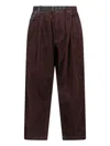 And Wander Corduroy Pants With Belt In Brown