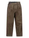 And Wander Corduroy Pants With Belt In Brown