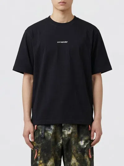 And Wander Dry Mesh T-shirt In Black