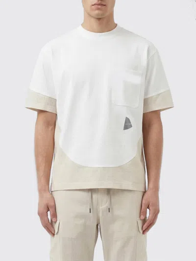 And Wander Tシャツ  メンズ カラー ホワイト In Neutral
