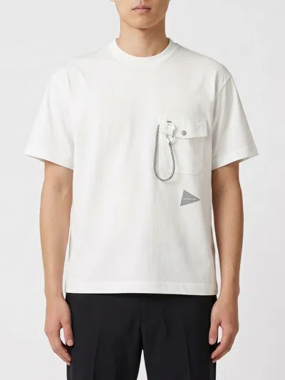 And Wander Pocket T-shirt In White