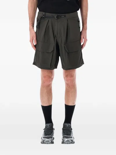 And Wander Multi-pocket Cargo Shorts In Black