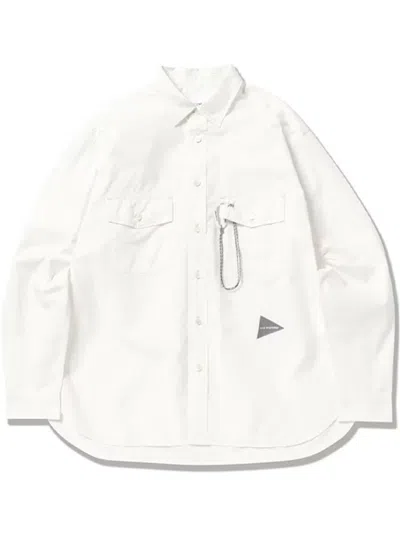 And Wander Typewriter Shirt In 白色