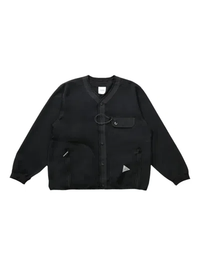 And Wander Utility-pocket Jacket In Black
