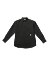 And Wander Shirt In Black Polyester In Black