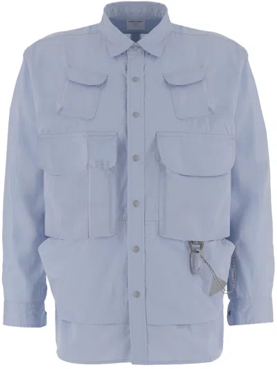 And Wander Utility-inspired Light Blue Cotton-blend Shirt