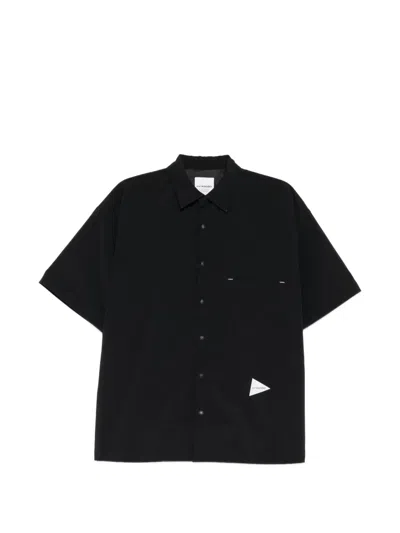 And Wander Uv Cut Stretch Shirt In Black