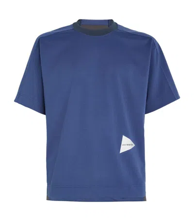 And Wander Uv Protection T-shirt In Blue