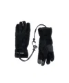 And Wander Embroidered Logo Fleece Gloves In Black