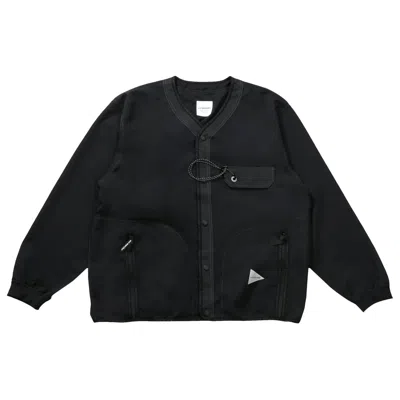 Pre-owned And Wander Vent Cardigan 'black' | Men's Size Xl
