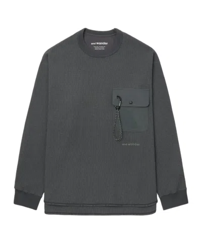 AND WANDER WAFFLE LONG SLEEVE T-SHIRT
