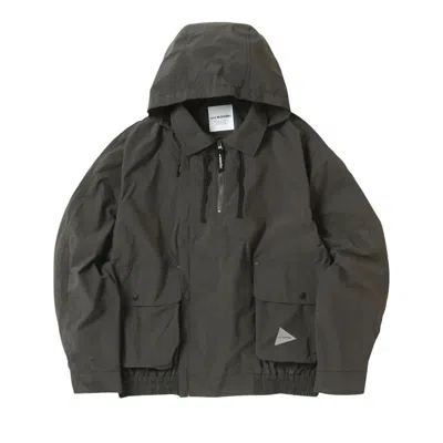 Pre-owned And Wander Water Repellent Light Jacket 'charcoal' | Grey | Men's Size Xl In Gray
