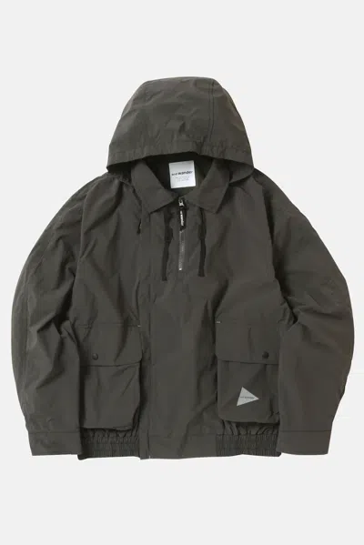 And Wander Water Repellent Light Jacket In Gray
