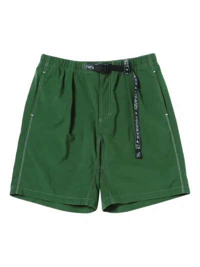 And Wander X Gramicci Belted Shorts In Green