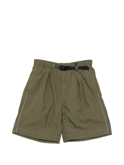 And Wander X Gramicci Belted Shorts In Green