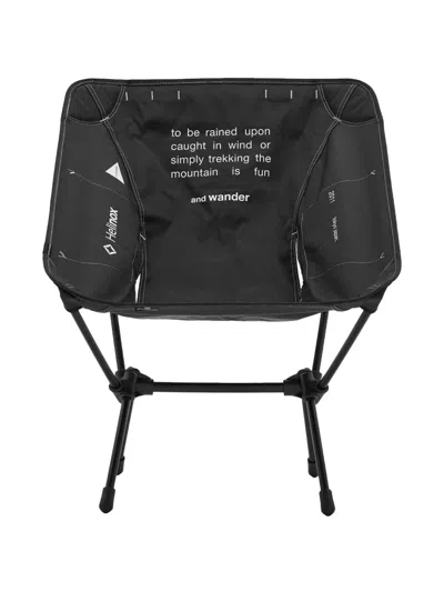 And Wander X Helinox Folding Chair In Black