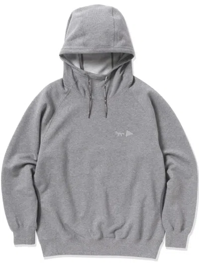 And Wander X Maison Kitsuné Hoodie In 灰色