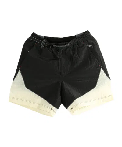 And Wander X Roa Ripstop Wind Shorts In Black