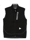 And Wander Zip Sleeveless Gilet In Black