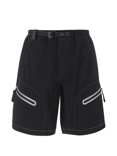 And Wander Technical Belted Shorts In Black