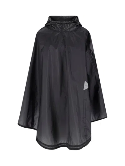 And Wander -inspired Nylon Jacket For Men In Black