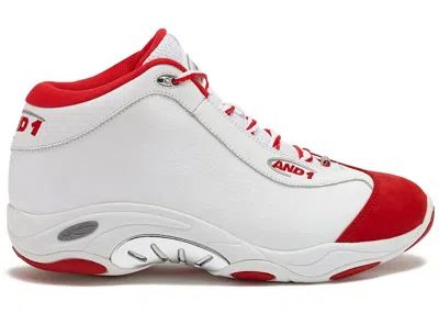 Pre-owned And1 Men's  Tai Chi Dunk Contest Sneakers In White/red