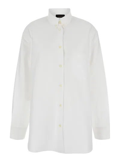 Andamane White Shirt With Buttons In Cotton Blend