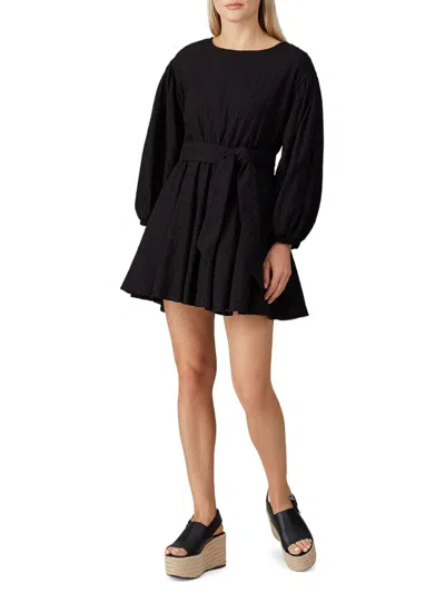 Andamane Women's Doina Mini A Line Dress In Black