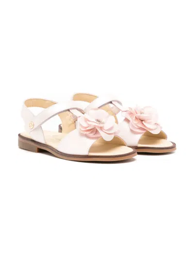 Andanines Kids' Bambi Nacarado Rosa Sandals In Pink